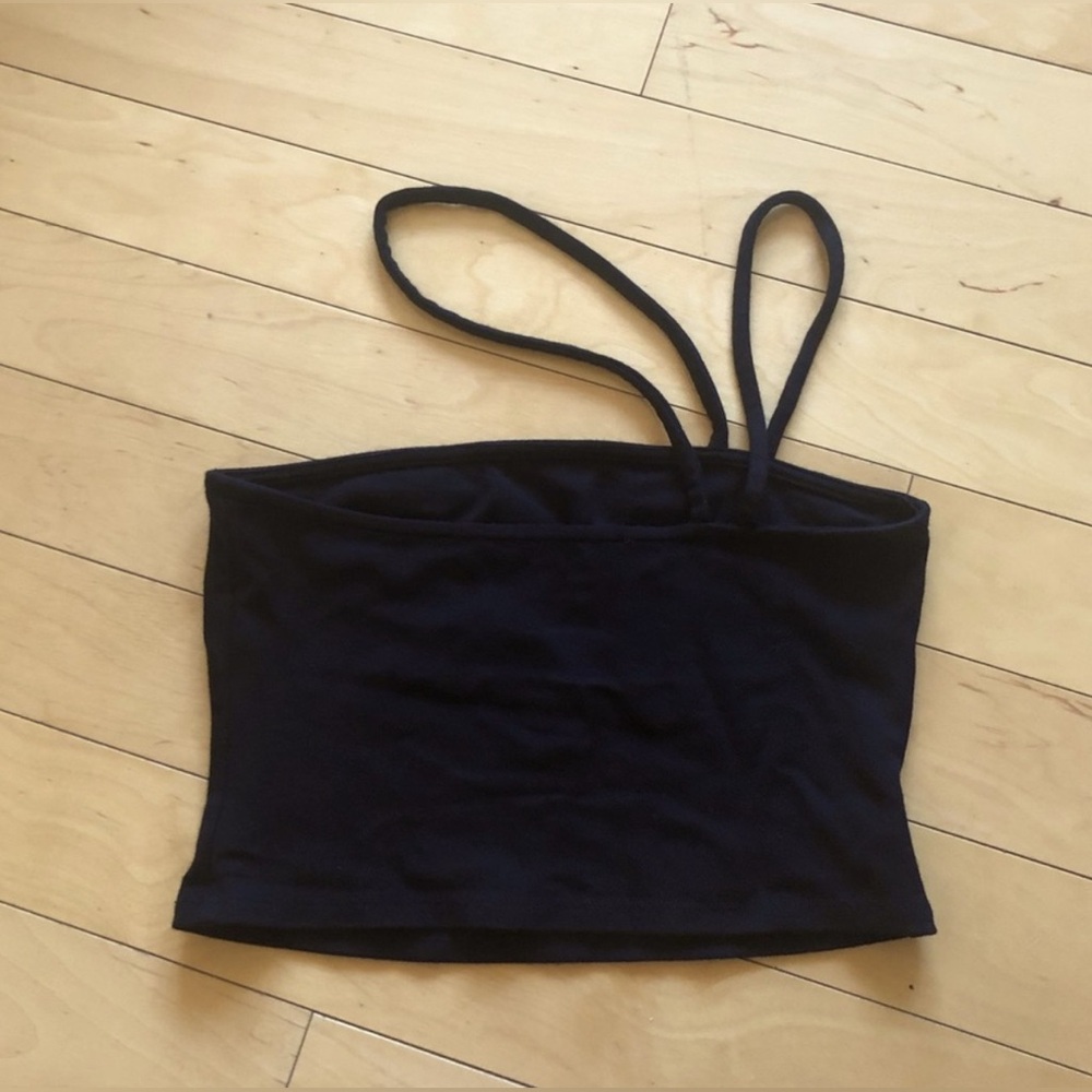 Lover and Friends Carter Top Black Strappy Crop Top - Picture 9 of 9